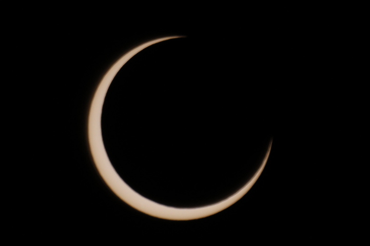 金環日食 07:30