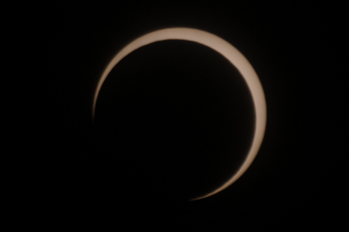 金環日食 07:37