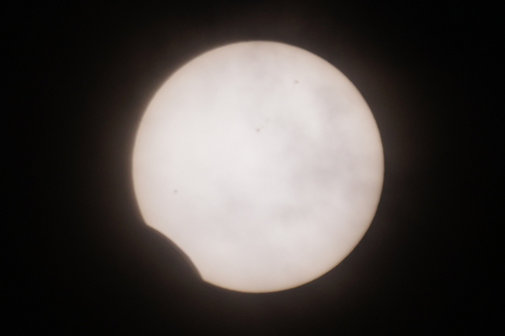 金環日食 08:54